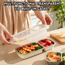 idrop【 2 / 3 Grid 】304 Stainless Steel Rectangular Food Storage Box Airtight Lid Container Refrigerator Meat Portion Box Organizer Bekas Makanan Keluli Tahan Karat 304 2 / 3 Ruang Dengan Penutup Kedap Udara Penyediaan Makanan Simpan Daging Peti Sejuk (S)