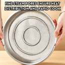 idrop 22.5CM Multi Function Stainless Steel Fine Hole Strainer Basket Vegetable Washing Steaming Rack Basket with Handle Bakul Tapis Keluli Tahan Karat 22.5CM Lubang Halus Bakul Cuci Sayur Bakul Kukus Rak Pengukus Dengan Pemegang Tiris Air Alat Dapur (S)
