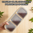 idrop【 2 / 3 Grid 】304 Stainless Steel Rectangular Food Storage Box Airtight Lid Container Refrigerator Meat Portion Box Organizer Bekas Makanan Keluli Tahan Karat 304 2 / 3 Ruang Dengan Penutup Kedap Udara Penyediaan Makanan Simpan Daging Peti Sejuk (S)