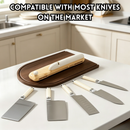 idrop Wall Mounted Kitchen Knife Holder No Drill Storage Rack Multi Function Knife Organizer with Sharpener Home Use Kitchen Storage Set Rak Pisau Dapur Gantung Dinding Tanpa Tebuk Rak Penyimpanan Serbaguna Dengan Pengasah Pisau Untuk Kegunaan Rumah (S)
