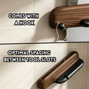 idrop Wall Mounted Kitchen Knife Holder No Drill Storage Rack Multi Function Knife Organizer with Sharpener Home Use Kitchen Storage Set Rak Pisau Dapur Gantung Dinding Tanpa Tebuk Rak Penyimpanan Serbaguna Dengan Pengasah Pisau Untuk Kegunaan Rumah (S)