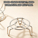 idrop Mini 304 Stainless Steel Steaming Rack Steamer Stand Food Steaming Tray Pot Rice Cooker Support Rack Kitchen Tool Set Set Rak Kukus Mini Keluli Tahan Karat 304 Rak Pengukus Makanan Sokongan Periuk dan Periuk Nasi Peralatan Dapur (S)