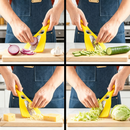 idrop 3 IN 1 Multifunction Vegetable Cutter Peeler Grater Can Opener Bottle Opener Kitchen Tool Set Set Pemotong Sayur 3 Dalam 1 Pengupas Parut Pembuka Tin dan Pembuka Botol Set Peralatan Dapur Serbaguna Rumah Tangga (S)