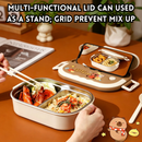 idrop Capybara 304 Stainless Steel Thermos Set Office Cup 2 Compartment Lunch Box 2 Layer Food Container 3 Layer Bento Box Set Set Set Termos Capybara 304 Keluli Tahan Karat Cawan Pejabat Bekas Makan 2 Ruang Bekas Makanan 2/3Tingkat Kotak Bento (S)