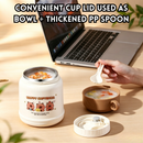 idrop Capybara 304 Stainless Steel Thermos Set Office Cup 2 Compartment Lunch Box 2 Layer Food Container 3 Layer Bento Box Set Set Set Termos Capybara 304 Keluli Tahan Karat Cawan Pejabat Bekas Makan 2 Ruang Bekas Makanan 2/3Tingkat Kotak Bento (S)