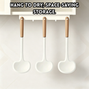 idrop Silicone Mushroom Spatula Heat Resistant Cooking Turner Non Stick Pan Safe Silicone Spoon Kitchen Cooking Utensil Set Set Spatula Silikon Bentuk Cendawan Tahan Haba Sudip Masak Selamat Untuk Kuali Tidak Lekat Peralatan Dapur (S)