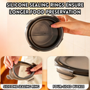 idrop 【350ML / 550ML / 900ML】Stainless Steel Food Storage Container with Lock Clip Lunch Box Airtight Fresh Keeping Bowl with Lid Set Set Bekas Simpanan Makanan Keluli Tahan Karat Dengan Klip Kunci Kotak Bento Bekas Kedap Udara Mangkuk Dengan Penutup (S)