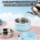 idrop [ 800ML – 1500ML ] Stainless Steel Insulated Lunch Box Double Layer Cartoon Portable Food Container for Students and Office Random Colour Bekas Makan Keluli Tahan Karat Berpenebat Dua Lapisan Kotak Kartun Untuk Pelajar dan Pejabat Warna Rawak (S)