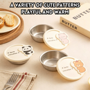idrop 304 Stainless Steel Cute Animal Seasoning Container Kitchen Storage Sauce Dip Portable Food Storage Box Onion Ginger Garlic Bekas Perasa Keluli Tahan Karat Bekas Sos dan Cencah Penyimpanan Dapur Bekas Simpanan Makanan Bawang Halia Bawang Putih (S)