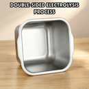 idrop 14CM 304 Stainless Steel Square Sauce Container with Lid Commercial Kitchen Seasoning Box Jam Pot Condiment Holder Storage Set Bekas Sos Segi Empat Keluli Tahan Karat 304 Dengan Penutup Bekas Perasa Dapur Komersial Jem Bekas Penyimpanan (S)