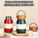 idrop 330ML 304 Stainless Steel Vacuum Thermos Flask Insulated Cup Portable Handle Thermos Cute Compact Student Water Bottle Set Set Cawan Termos Vakum 304 Keluli Tahan Karat Mudah Alih Dengan Pemegang Botol Air Pelajar Rekaan Comel dan Kecil (S)
