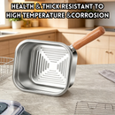 idrop 19CM Stainless Steel Frying Pot Deep Fry Pot Multi Function Cooking Pot Food Storage Container Outdoor Camping Pot Kitchen Cookware Periuk Goreng Keluli Tahan Karat 19CM Serbaguna Bekas Simpanan Makanan Periuk Perkhemahan dan Dapur Rumah (S)