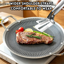 idrop 36CM Stainless Steel BBQ Grill Pan Barbecue Outdoor Camp Cooking Induction Compatible FREE SUS 304 Frying Spatula Clipper Kuali BBQ Keluli Tahan Karat 36CM Pinggan Barbeku Perkhemahan dan Rumah Sesuai Dapur Induksi FREE Penyepit Spatula SUS 304 (S)