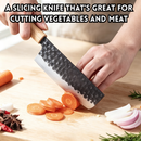 idrop 6 PCS Japanese Style Stainless Steel Kitchen Knife Set with Wooden Cutting Board Household Cooking Knife & Food Preparation for Kitchen Pisau Dapur Keluli Tahan Karat Gaya Jepun Dengan Papan Pemotong Kayu Untuk Memasak & Penyediaan Makanan (S)