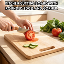 idrop Bamboo Cutting Board Square Wooden Chopping Board Fruit & Vegetable Kitchen Food Preparation Board Household Bamboo Chopping Block Papan Pemotong Buluh Berbentuk Segi Empat Untuk Memotong Buah, Sayur & Penyediaan Makanan Di Dapur Kegunaan Rumah (S)
