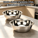 idrop【28CM - 40CM】Stainless Steel Mixing Bowl Soup Preparation Vegetable Seasoning Kitchen Serving Bowl Large Capacity Household & Canteen Keluli Tahan Karat Mangkuk Sup Dalam Besar Sayur Bekas Penyediaan Makanan Untuk Kegunaan Dapur, Rumah & Kantin (S)
