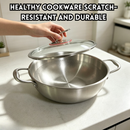 idrop 【24CM - 34CM】Titanium Dengan Penutup Dua Pemegang & Satu Pemegang Sesuai Untuk Dapur Gas dan Induksi Titanium Hammered Wok & Frying Pan with Lid Double Handle Single Handle Flat & Round Bottom Gas Stove Induction Cooker Compatible Kuali (S)