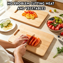 idrop Bamboo Cutting Board Square Wooden Chopping Board Fruit & Vegetable Kitchen Food Preparation Board Household Bamboo Chopping Block Papan Pemotong Buluh Berbentuk Segi Empat Untuk Memotong Buah, Sayur & Penyediaan Makanan Di Dapur Kegunaan Rumah (S)