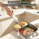 idrop 3 in 1 Titanium Iron Non Stick Frying Pan 3 Compartment Breakfast Egg Burger Pan Flat Bottom Cooking Pan Kitchen Cookware Set Set Kuali Tidak Lekat Titanium Iron 3 Dalam 1 Kuali Sarapan 3 Ruang Kuali Telur dan Burger Tapak Rata Peralatan Dapur (S)