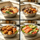idrop【28CM - 40CM】Stainless Steel Mixing Bowl Soup Preparation Vegetable Seasoning Kitchen Serving Bowl Large Capacity Household & Canteen Keluli Tahan Karat Mangkuk Sup Dalam Besar Sayur Bekas Penyediaan Makanan Untuk Kegunaan Dapur, Rumah & Kantin (S)