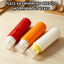 idrop 900ML【3 / 5 Hole】Multipurpose Squeeze Bottle Upside Down Sauce Dispenser Salad Dressing Bottle Jam Cream Condiment Container Botol Picit Serbaguna 900ML 3 / 5 Lubang Botol Sos Boleh Terbalik Botol Dressing Salad Botol Jem Botol Krim Bekas Perasa (S)