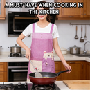 idrop Short Sleeve Kitchen Apron Set Cartoon Home Cooking Apron Anti Stain Household Apron for Men and Women Random Colour Set Set Apron Dapur Lengan Pendek Set Kartun Apron Memasak Rumah Anti Kotoran Untuk Lelaki dan Wanita Warna Rawak (S)