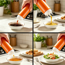 idrop 900ML【3 / 5 Hole】Multipurpose Squeeze Bottle Upside Down Sauce Dispenser Salad Dressing Bottle Jam Cream Condiment Container Botol Picit Serbaguna 900ML 3 / 5 Lubang Botol Sos Boleh Terbalik Botol Dressing Salad Botol Jem Botol Krim Bekas Perasa (S)