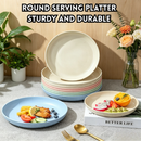 idrop PP Material Set – 20CM Plate + 22.5CM Plate + 15CM Bowl + 10.6CM Cup Student Dorm Fruit Salad Dinnerware Soup Noodle Pinggan Plastik PP 20CM Pinggan + 22.5CM Pinggan + 15CM Mangkuk + 10.6CM Cawan Makan Pelajar Asrama Buah Salad Sup dan Mi (S)