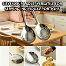 idrop 304 Stainless Steel Serving Spoon Hammered Soup Ladle Slotted Spoon Food Grade Rice Spoon Serving Spoon Short Handle Ladle Kitchen Sudu Hidang Keluli Tahan Karat 304 Senduk Sup Corak Tukul Senduk Bertapis Sudu Nasi Gred Makanan Pemegang Pendek (S)