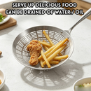 idrop【 14CM - 20CM 】Stainless Steel Skimmer Spoon Long Handle Strainer Food Grade Frying Noodle Dumpling Draining Ladle Kitchen Tool Senduk Penapis Keluli Tahan Karat Pemegang Panjang Gred Makanan Senduk Goreng Mi Ladu Peniris Air Alat Dapur Serbaguna (S)