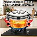 idrop [ 16CM – 24CM ] SUS304 Stainless Steel Apple Pot Thickened Soup Pot Non Stick Porridge Cooking Steaming Stew Induction Compatible Cookware Periuk Apple Keluli Tahan Karat 16CM–24CM SUS304 Sup Tebal Bubur Kukus Rebus  (S)
