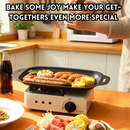 idrop【 S / M / L 】Rectangular BBQ Grill Pan Non Stick Baking Tray Outdoor Barbecue Teppanyaki Fish Grill Pan Kitchen Cookware Dulang BBQ Segi Empat Kuali Panggang Tidak Lekat Untuk Barbeku Luar Teppanyaki dan Ikan Peralatan Dapur Rumah (S)