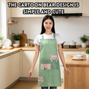idrop Short Sleeve Kitchen Apron Set Cartoon Home Cooking Apron Anti Stain Household Apron for Men and Women Random Colour Set Set Apron Dapur Lengan Pendek Set Kartun Apron Memasak Rumah Anti Kotoran Untuk Lelaki dan Wanita Warna Rawak (S)