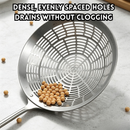 idrop【 14CM - 20CM 】Stainless Steel Skimmer Spoon Long Handle Strainer Food Grade Frying Noodle Dumpling Draining Ladle Kitchen Tool Senduk Penapis Keluli Tahan Karat Pemegang Panjang Gred Makanan Senduk Goreng Mi Ladu Peniris Air Alat Dapur Serbaguna (S)