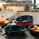 idrop 18CM PP Plastic Bowl / 22.3CM PP Plastic Double Handle Round Plate Fruit Salad Steak Serving Restaurant Home Use Mangkuk Pemegang Dua Plastik PP 18CM Pinggan Bulat Pemegang Dua Plastik PP 22.3CM Salad Buah Hidangan Steak Kegunaan Rumah Restoran (S)