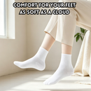 idrop 【 5 PAIR 】Disposable Cotton Socks Breathable Anti Odor Mid Calf Socks Unisex Travel Training No Wash Daily Socks Stokin Kapas Pakai Buang 5 Pasang Bernafas Anti Bau Stokin Pertengahan Betis Uniseks Untuk Perjalanan Latihan dan Kegunaan Harian (S)