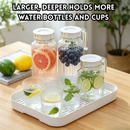 idrop Thickened Tray Double Layer Cup Drying Rack Tea Drainer Holder Bowl Chopstick Storage Deep Tray Organizer Kitchen Rak Cawan Dua Tingkat Dulang Tebal Rak Titisan Penyimpanan Mangkuk Penyepit Dulang Teh Dalam Organiser Dapur Serbaguna Rumah Tangga (S)
