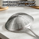 idrop【 14CM - 20CM 】Stainless Steel Skimmer Spoon Long Handle Strainer Food Grade Frying Noodle Dumpling Draining Ladle Kitchen Tool Senduk Penapis Keluli Tahan Karat Pemegang Panjang Gred Makanan Senduk Goreng Mi Ladu Peniris Air Alat Dapur Serbaguna (S)