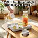 idrop Thickened Tray Double Layer Cup Drying Rack Tea Drainer Holder Bowl Chopstick Storage Deep Tray Organizer Kitchen Rak Cawan Dua Tingkat Dulang Tebal Rak Titisan Penyimpanan Mangkuk Penyepit Dulang Teh Dalam Organiser Dapur Serbaguna Rumah Tangga (S)