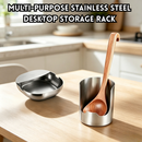 idrop【 Short / Tall 】Thickened Stainless Steel Spoon Rest Ladle Holder Spatula Stand Heat Resistant Kitchen Counter Organizer Pemegang Senduk Keluli Tahan Karat Tebal Pendek / Tinggi Rak Letak Sudu Spatula Tahan Panas Organiser Meja Dapur Serbaguna (S)