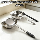 idrop【 Short / Tall 】Thickened Stainless Steel Spoon Rest Ladle Holder Spatula Stand Heat Resistant Kitchen Counter Organizer Pemegang Senduk Keluli Tahan Karat Tebal Pendek / Tinggi Rak Letak Sudu Spatula Tahan Panas Organiser Meja Dapur Serbaguna (S)