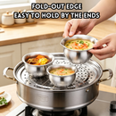 idrop Stainless Steel Steaming & Stewing Bowl with Lid Double Boiler Soup Bowl Egg Custard Steamer Pot Multi Purpose Cooking Bowl Mangkuk Kukus & Rebus Keluli Tahan Karat Dengan Penutup Sesuai Untuk Kukus Telur, Sup, Ayam & Masakan Pelbagai Guna (S)