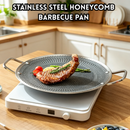 idrop 36CM Stainless Steel BBQ Grill Pan Barbecue Outdoor Camp Cooking Induction Compatible FREE SUS 304 Frying Spatula Clipper Kuali BBQ Keluli Tahan Karat 36CM Pinggan Barbeku Perkhemahan dan Rumah Sesuai Dapur Induksi FREE Penyepit Spatula SUS 304 (S)