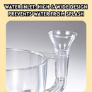 idrop Automatic Fruit Wash & Drain Basket Transparent Snail Design Kitchen Strainer Multi-Function Food Rinse & Drain, Bakul Basuh Buah Automatik Rekaan Siput Lutsinar Penapis Sinki Dapur Penapis & Peniris Makanan Serbaguna Untuk Kegunaan Rumah (S)
