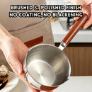 idrop 500ML Oil Pouring Pot Food Grade 304 Stainless Steel Heat Resistant Oil Drizzle Pot Kitchen Oil Dispenser for Pouring Hot Oil, Periuk Minyak 500ML 1PCS Keluli Tahan Karat 304 Gred Makanan Tahan Haba Bekas Tuang Minyak Panas Untuk Kegunaan Dapur (S)