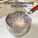 idrop 500ML Oil Pouring Pot Food Grade 304 Stainless Steel Heat Resistant Oil Drizzle Pot Kitchen Oil Dispenser for Pouring Hot Oil, Periuk Minyak 500ML 1PCS Keluli Tahan Karat 304 Gred Makanan Tahan Haba Bekas Tuang Minyak Panas Untuk Kegunaan Dapur (S)