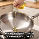 idrop 【34CM–38CM】304 Thickened Stainless Steel Wok Round Bottom Cooking Pan Induction and Gas Compatible with Glass Flying Lid Kuali Keluli Tahan Karat 304 Tebal Dasar Bulat Tidak Lekat Sesuai Dapur Induksi dan Gas Dengan Penutup Kaca Peralatan Dapur (S)