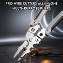 idrop Multifunction Wire Stripper Electrician Wire Cutting Pliers Industrial Grade Cable Stripping Crimping Tool Hand Tool Set Set Tang Pengupas Wayar Serbaguna Tang Pemotong Wayar Elektrik Gred Industri Alat Kupas Kabel dan Crimping Pelbagai Fungsi (S)