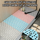 idrop Eco Friendly Bathroom Anti Slip Mat Waterproof Shower Floor Mat Hollow Drainage Toilet Safety Thickened Bathroom Rug Alas Bilik Air Mesra Alam Anti Gelincir Tikar Pancuran Kalis Air Lantai Berlubang Anti Jatuh Tebal Untuk Tandas dan Bilik Mandi (S)