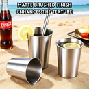 idrop【 350ML – 680ML 】304 Stainless Steel Single Layer Cup Large Capacity Juice Drink Unbreakable Camping Portable Dormitory Use Cawan Keluli Tahan Karat 304 Satu Lapisan 350ML–680ML Kapasiti Besar Minuman Jus Tahan Lasak Berkumur Asrama Perkhemahan (S)